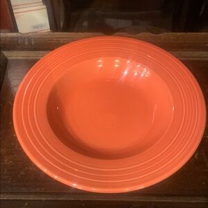 Fiesta Persimmon Large Pasta Bowl/Plate